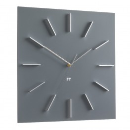 Designové nástěnné hodiny Future Time FT1010GY Square grey 40cm