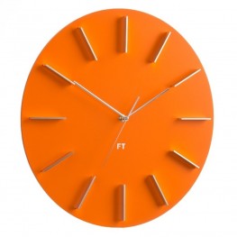 Designové nástěnné hodiny Future Time FT2010OR Round orange 40cm