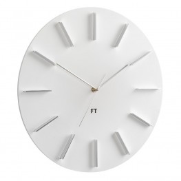 Designové nástěnné hodiny Future Time FT2010WH Round white 40cm