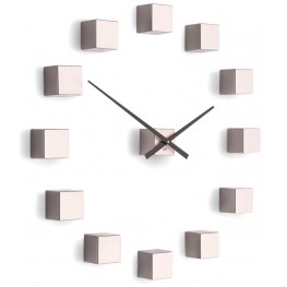 Designové nástěnné nalepovací hodiny Future Time FT3000PI Cubic pink
