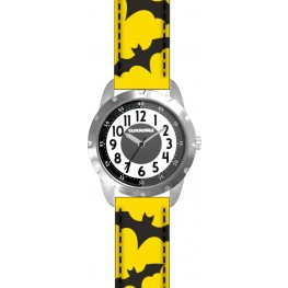 CLOCKODILE CWB0050 Svítící žluto-černé chlapecké dětské hodinky SUPERHERO