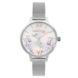 Hodinky SUNDAY ROSE Spirit Lilac Mesh SUN-S09