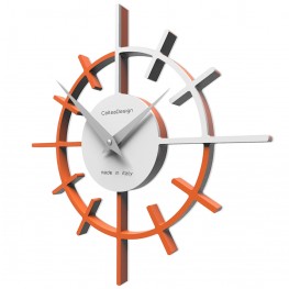 Hodiny CalleaDesign 10-018-63 Crosshair 29 cm oranžová