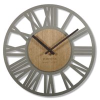 Flexistyle z219 - dřevěné nástěnné hodiny bronzová