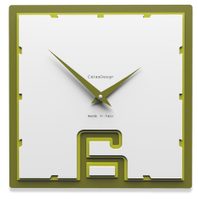 Hodiny CalleaDesign 10-004-54 Breath 30 cm zelená oliva