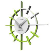 Hodiny CalleaDesign 10-018-76 Crosshair 29 cm zelené jablko