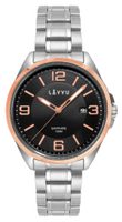 LAVVU Pánské hodinky se safírovým sklem HERNING Rose Gold LWM0096