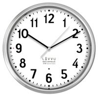 Lavvu LCR3010 -  Stříbrné hodiny Accurate Metallic Silver řízené rádiovým signálem - 3 ROKY ZÁRUKA!