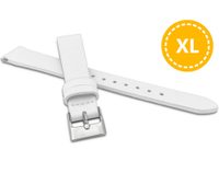 Prodloužený bílý řemínek MINET XL z luxusní kůže Top Grain - 16 - XL