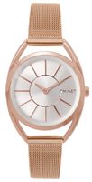 Růžové dámské hodinky MINET ICON ROSE GOLD MESH MWL5015