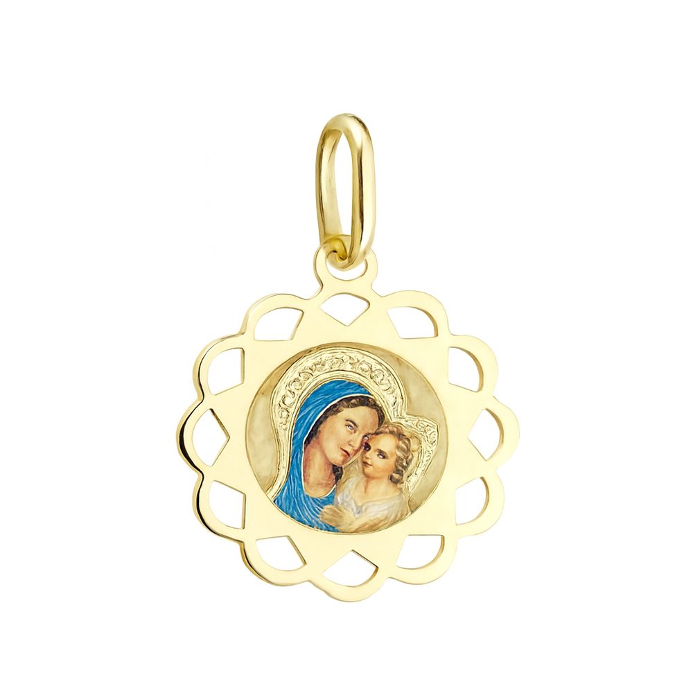Zlatý 585/1000 přívěs madonka TU-4045