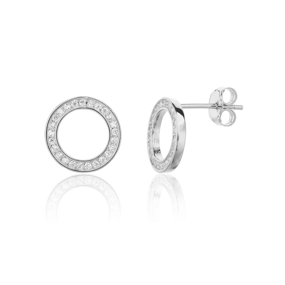 Náušnice JVD SVLE3341XJ6BI00 stříbrné