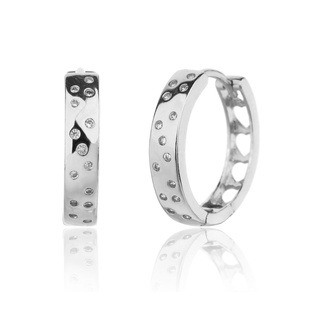 Náušnice JVD SVLE3399XJ6BI00 stříbrné