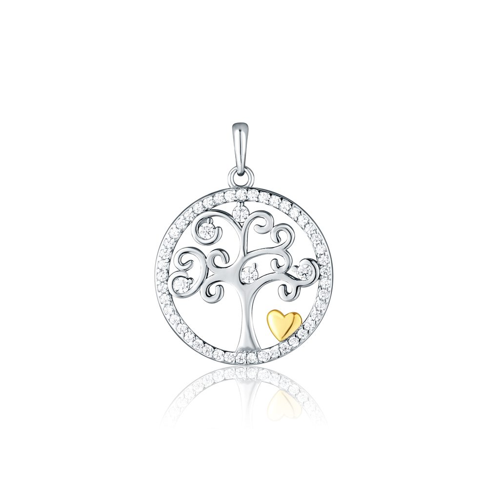 Přívěsek JVD SVLP1422XH2BK00 stříbrný